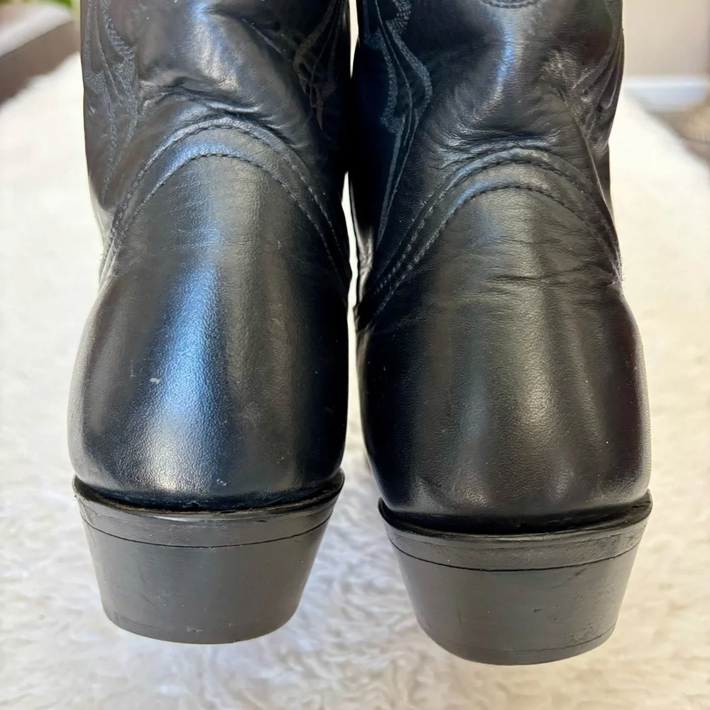 Code West Black Leather Women’s Western Cowboy Boots size 9.5